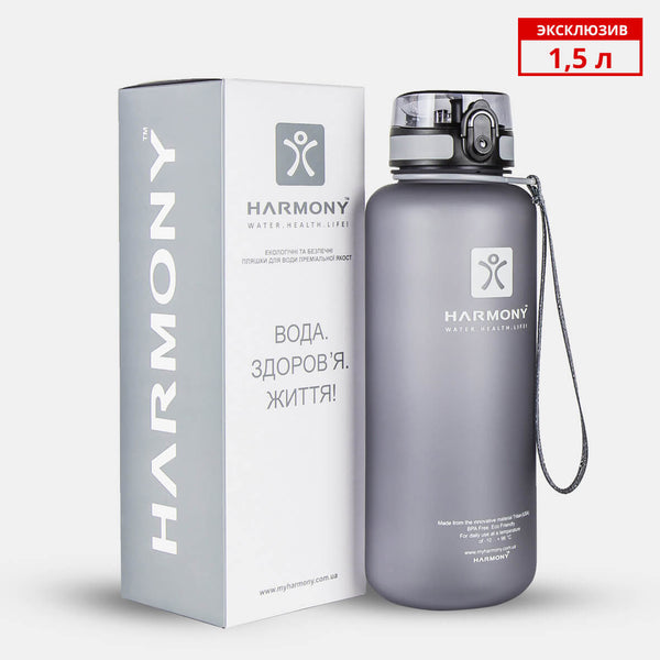 Water Bottle Harmony Graphite 1,5 L